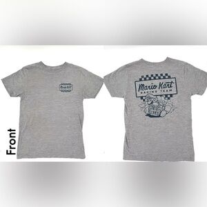 Mario Kart Racing Team Officially Licensed Nintendo Graphic Tee Gray Size Small